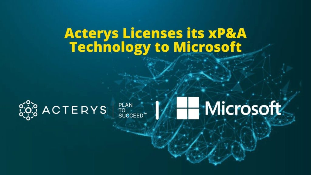 Acterys xP&A and Microsoft D365 integration