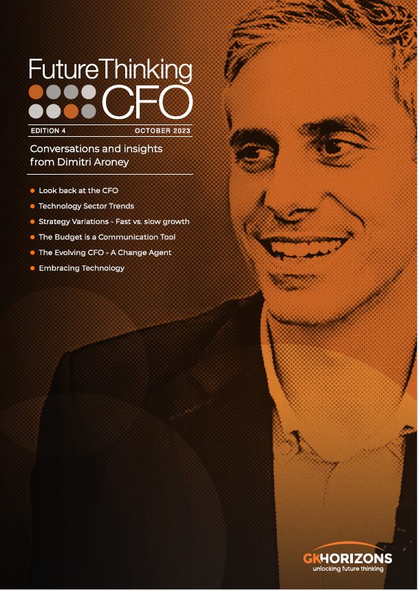Thumbnail to read the future thinking CFO whitepaper, an interview with Dimitri Aroney