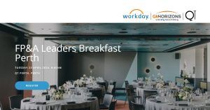 FP&A Leaders Breakfast by Workday Adaptive Planning in Perth